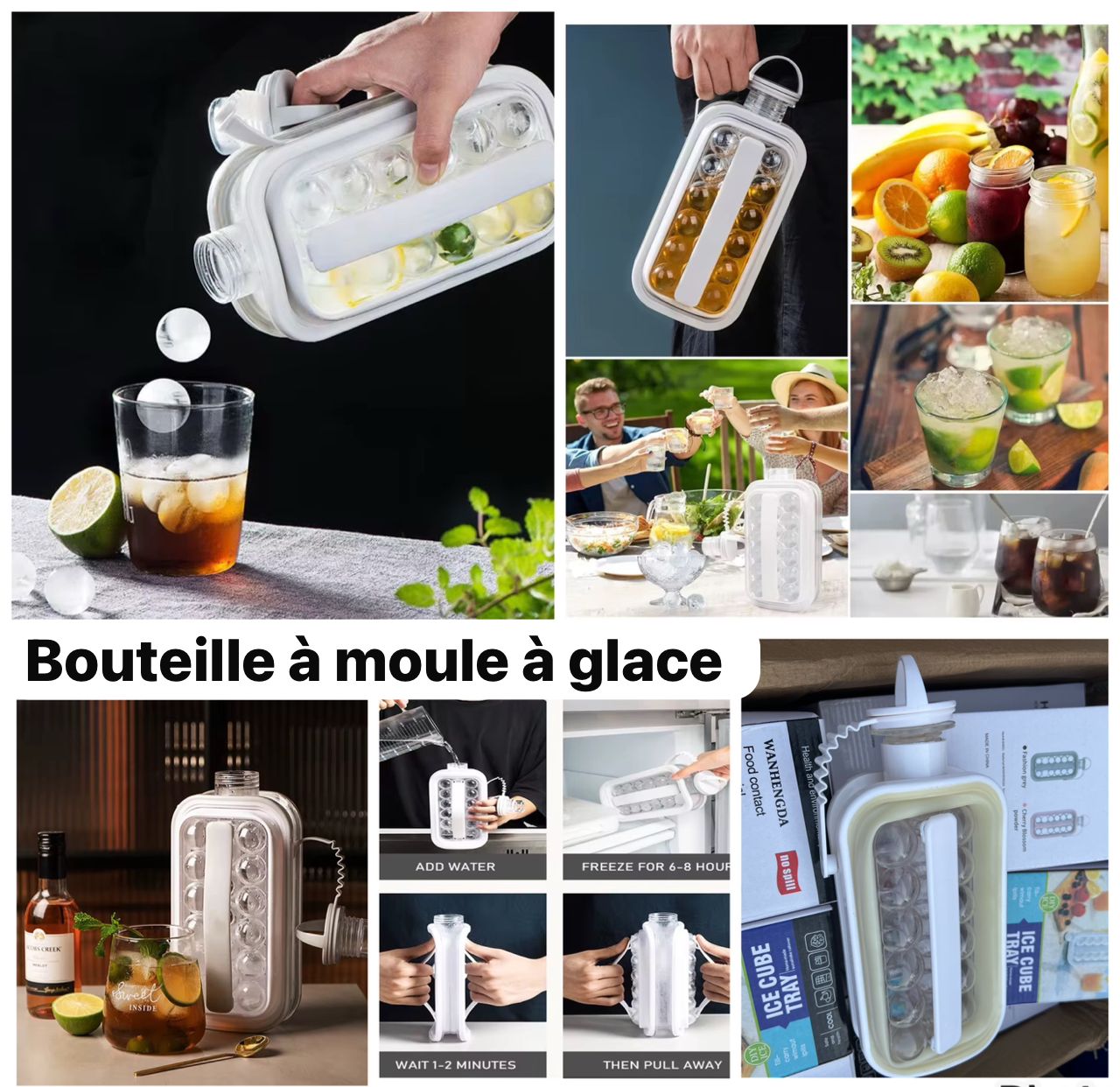 Bouteille à Moule à glace