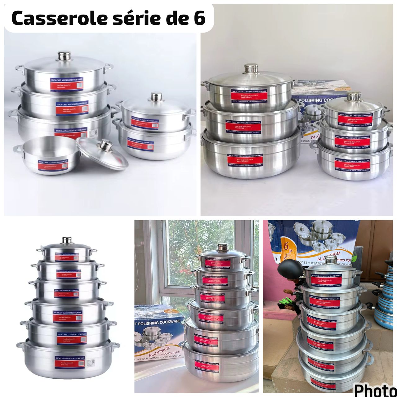 Casserole série de 6